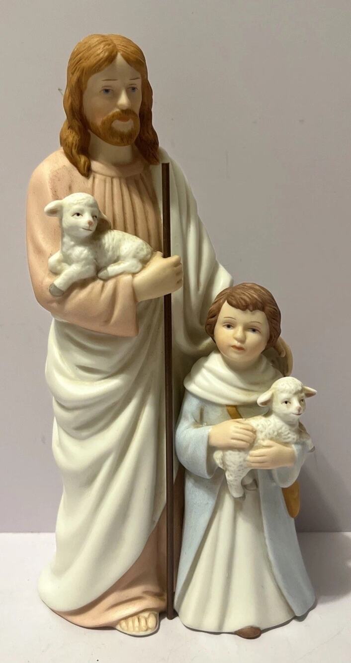 1993 Homco The Good Shepherd Jesus Figurine The Greatest Stories Ever Told #1469